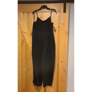 Size M/L Jumpsuit Spaghetti Strap Vtg 80’s 90’s Cropped 25" Ins Sparkle Empire